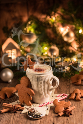 Christmas chocolate drink