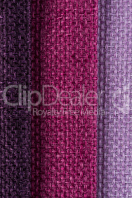 Multi color fabric texture samples