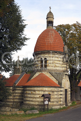 The Chapel of St Wenceslas in the village Vlci, Czech republic