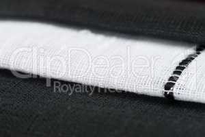 White amd black fabric texture