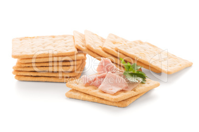 Crackers with Ham