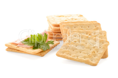 Crackers with Ham