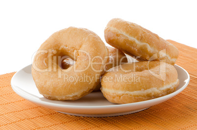 Donuts on a plate