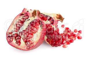 Ripe pomegranate fruit