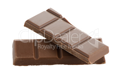 Closeup detail of chocolate parts