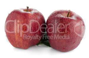 Ripe red apples