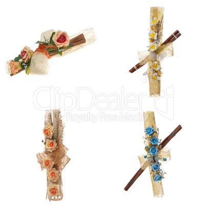 Set of four flower arrangement