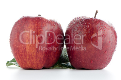 Ripe red apples