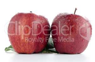 Ripe red apples