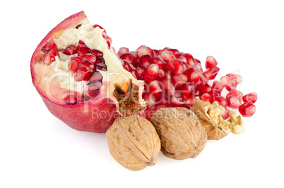 Ripe pomegranate fruit