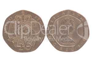 Twenty Pence coin