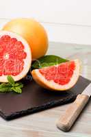 Ripe grapefruit