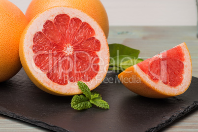 Ripe grapefruit