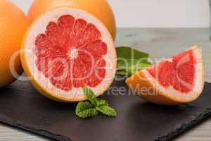 Ripe grapefruit