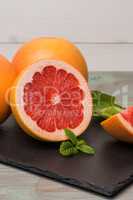 Ripe grapefruit