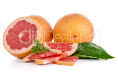 Ripe red grapefruit