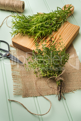 Rosemary and thyme