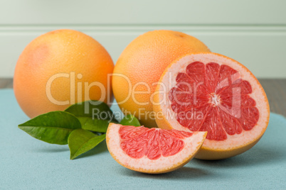 Ripe grapefruit