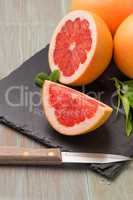 Ripe grapefruit