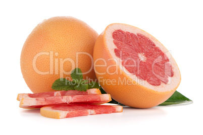 Ripe red grapefruit