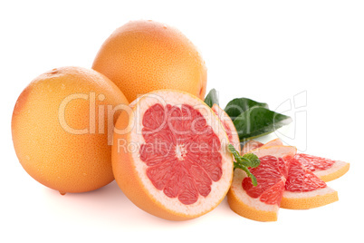 Ripe red grapefruit