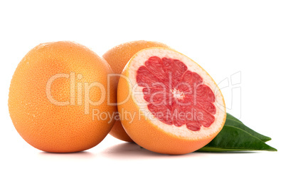 Ripe red grapefruit