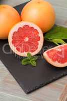 Ripe grapefruit