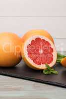 Ripe grapefruit