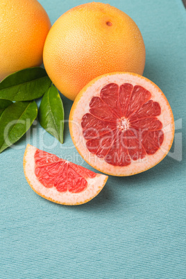 Ripe grapefruit