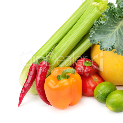 Assortment fresh fruit and vegetables