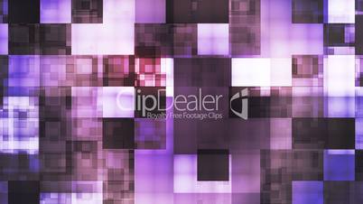 Twinkling Hi-Tech Squared Light Patterns, Blue Purple, Abstract, Loopable, HD