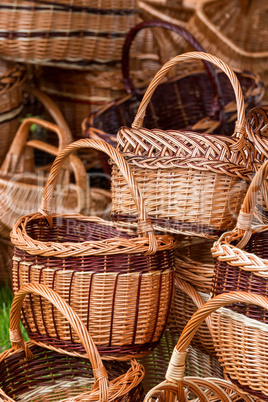 Handmade wicker basket