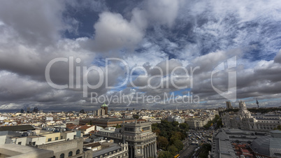 clouds in madrid