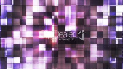 Twinkling Metal Hi-Tech Squared Light Patterns, Purple Violet, Abstract, Loopable, HD
