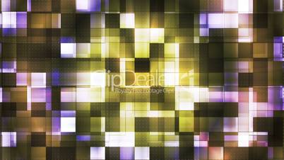 Twinkling Metal Hi-Tech Squared Light Patterns, Multi Color, Abstract, Loopable, HD