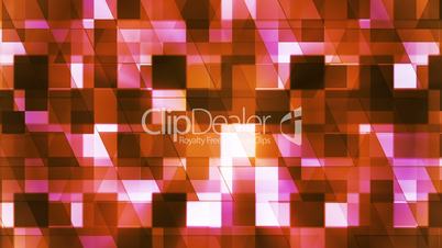 Twinkling Hi-Tech Squared Diamond Light Patterns, Orange Magenta, Events, Loopable, HD