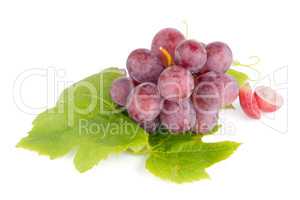 Bunch of red grapes