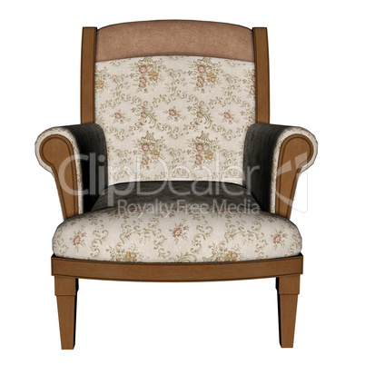 Ancient armchair - 3D render