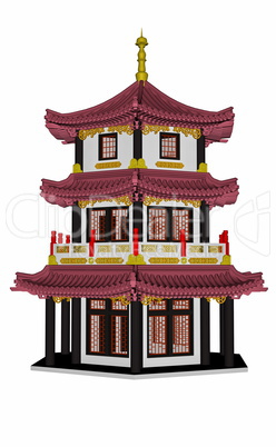 Pagoda - 3D render