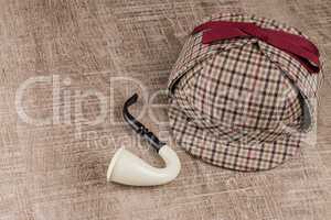 Sherlock Hat and Tobacco pipe