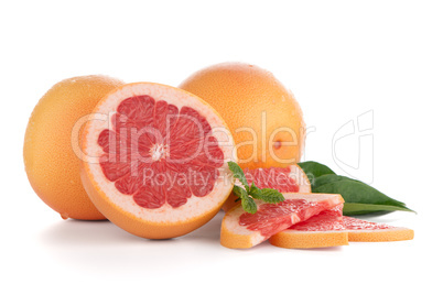 Ripe red grapefruit