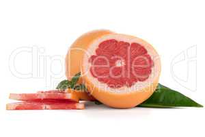Ripe red grapefruit