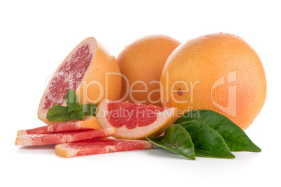 Ripe red grapefruit