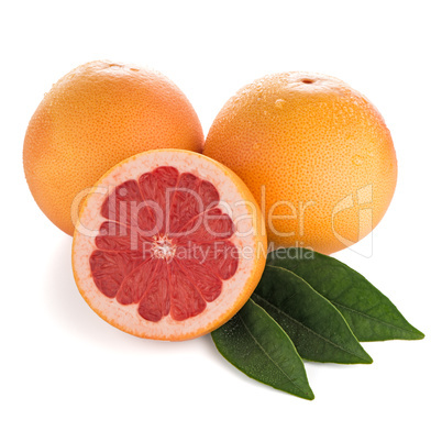 Ripe red grapefruit