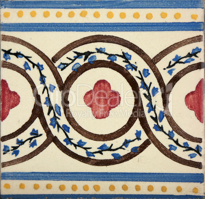 Traditional Portuguese glazed tiles