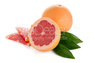 Ripe red grapefruit