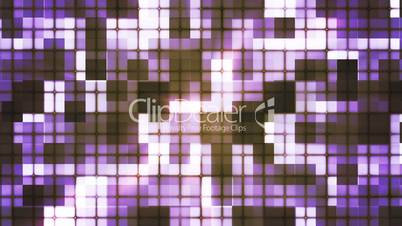 Twinkling Hi-Tech Cubic Squared Light Patterns, Purple Brown, Events, Loopable, HD