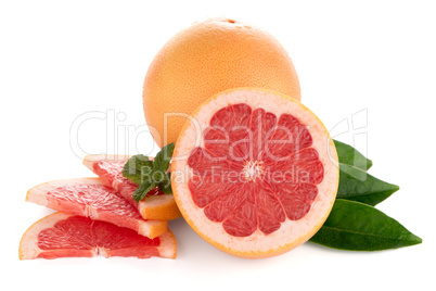 Ripe red grapefruit