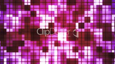 Twinkling Hi-Tech Cubic Squared Light Patterns, Magenta Purple, Events, Loopable, HD
