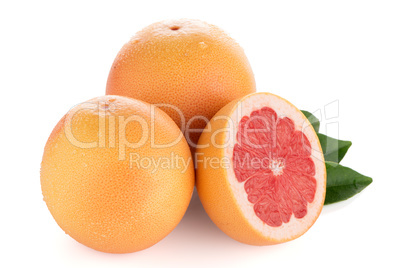 Ripe red grapefruit